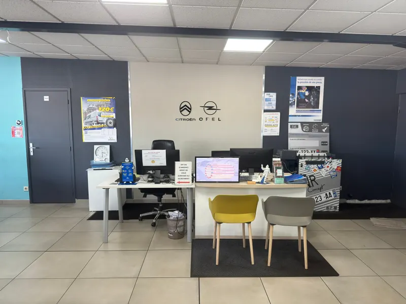 Accueil atelier du Garage Angles, réparateur agréé Citroën et Opel à L'Union